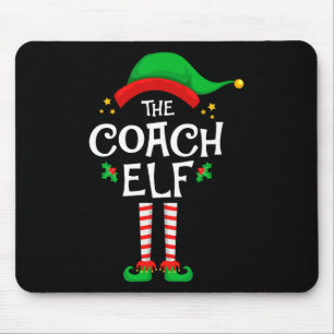 Alfombrilla De Ratón El grupo de Navidades de la familia Coach Elf