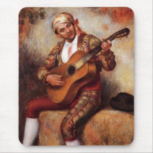 Alfombrilla De Ratón El Guitarista Español (por Pierre-August Renoir)