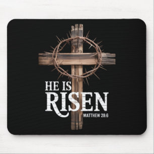 Alfombrilla De Ratón Él ha resucitado Pascua cristiana Mateo 286 Biblia