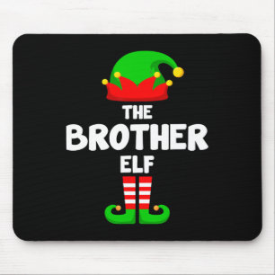 Alfombrilla De Ratón El hermano Elf Navidades graciosos que coinciden c