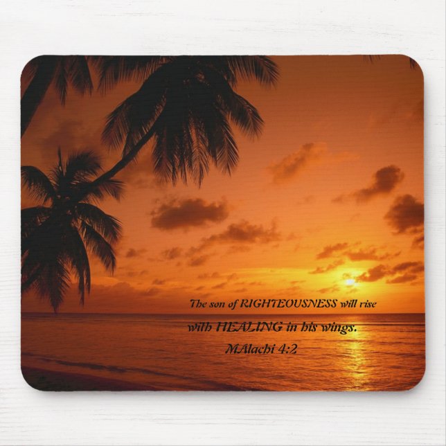 Alfombrilla De Ratón El hijo de la rectitud sanando a Mousepad (Frente)