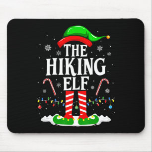 Alfombrilla De Ratón El Hiking Elf Navidad Divertido Grupo Familiar Com