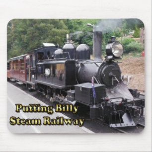 Alfombrilla De Ratón El histórico tren de vapor "Puffing Billy" en Aust