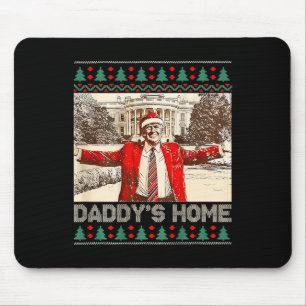 Alfombrilla De Ratón El hogar de un padre gracioso, Trump, Navidades fe