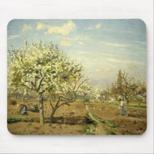 Alfombrilla De Ratón "El huerto" de Pissarro - Mousepad