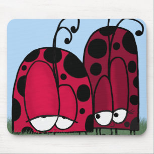 Alfombrilla De Ratón El Ilustracion Ladybug del amor no correspondido