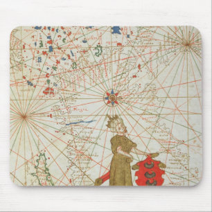 Alfombrilla De Ratón El imperio turco, de un atlas náutico, 1646
