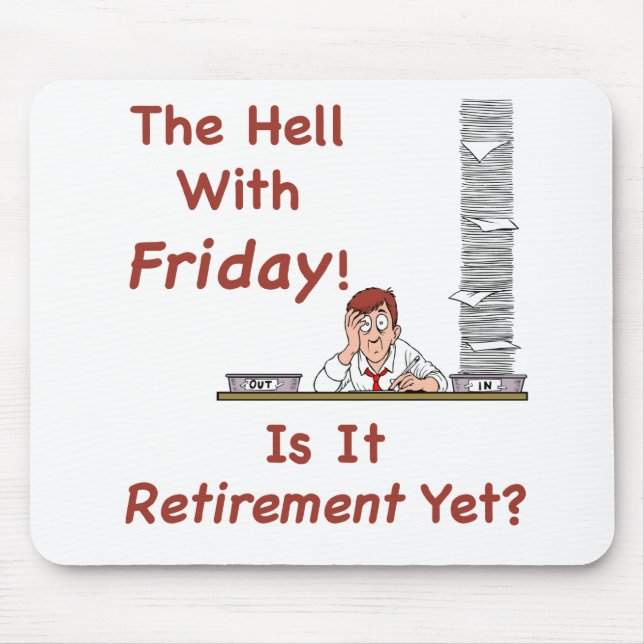 Alfombrilla De Ratón El infierno con viernes Mousepad (Frente)