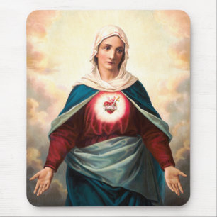 Alfombrilla De Ratón El Inmaculado Corazón de María