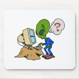 Alfombrilla De Ratón El Internet es extranjero a este Martian