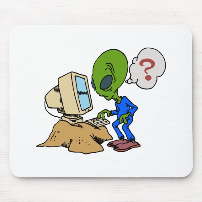 Alfombrilla De Ratón El Internet es extranjero a este Martian (Frente)