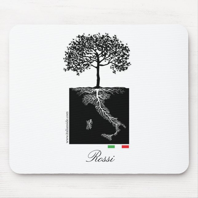 Alfombrilla De Ratón El italiano arraiga Mousepad (Frente)