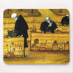 Alfombrilla De Ratón El jardín de la muerte de Hugo Simberg 1896