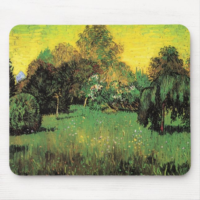 Alfombrilla De Ratón El jardín del poeta de Vincent van Gogh (Frente)