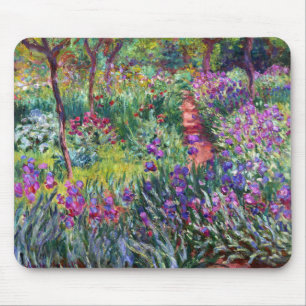 Alfombrilla De Ratón El jardín Iris de Giverny, Claude Monet