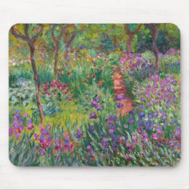 Alfombrilla De Ratón El Jardín Iris De Giverny De Claude Monet