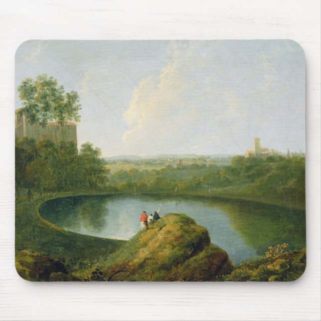 Alfombrilla De Ratón El jefe del lago Nemi (aceite en lona) (Frente)