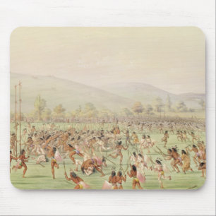 Alfombrilla De Ratón El juego de pelota indio, c.1832