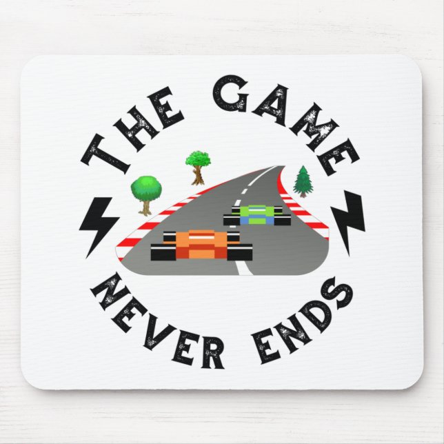 Alfombrilla De Ratón El juego nunca termina (Frente)