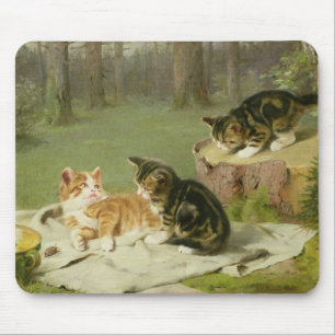 Alfombrilla De Ratón El jugar de los gatitos