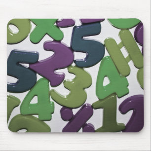 Alfombrilla De Ratón El juguete plástico numera Mousepad