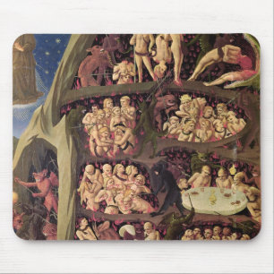 Alfombrilla De Ratón El juicio pasado, detalle del infierno, c.1431
