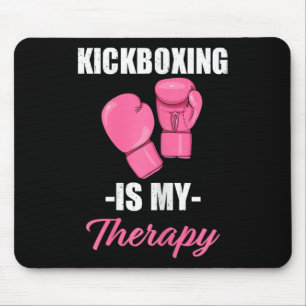 Alfombrilla De Ratón El kickboxing de mujeres es mi terapia regalo geni