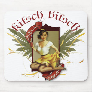 Alfombrilla De Ratón El kitsch Bitsch: Pin-Para arriba retro del