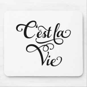 Alfombrilla De Ratón El la de C'est compite, "que es vida" arte francé