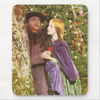 Alfombrilla De Ratón El largo compromiso de Arthur Hughes, Arte Vintage