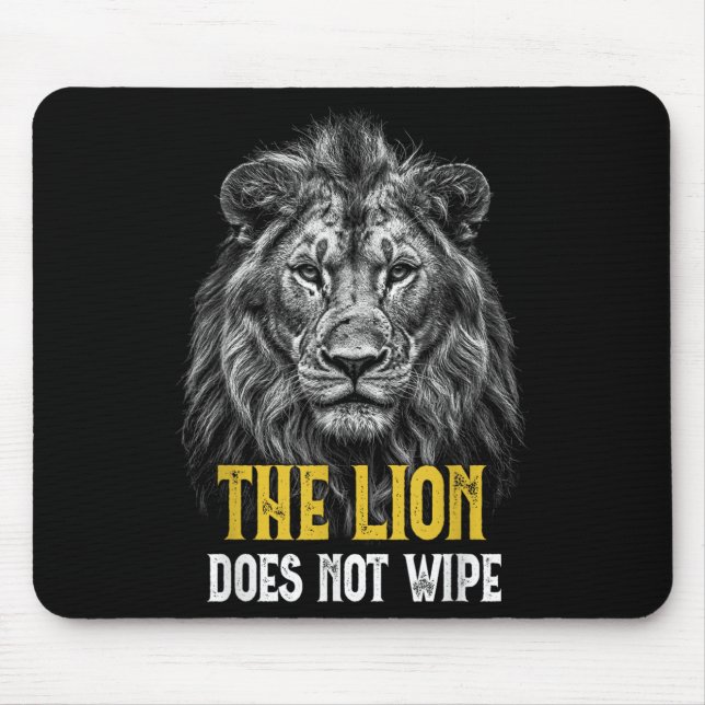 Alfombrilla De Ratón El León No Limpia - Gracioso Meme De León (Frente)