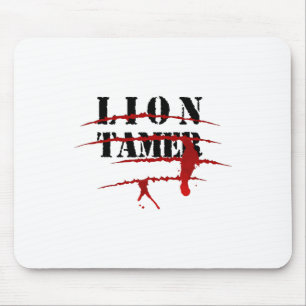 Alfombrilla De Ratón El león Tamer Bloody Animal Ataca Disstume De Hall