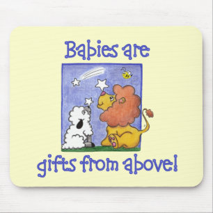 Alfombrilla De Ratón El león y el cordero atrapan estrellas en caída