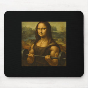 Alfombrilla De Ratón El levantamiento de la Mona Lisa sopesa fuertes ga