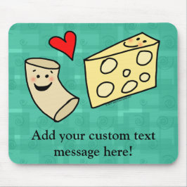 Alfombrilla De Ratón El mac ama el queso, macarrones lindos divertidos