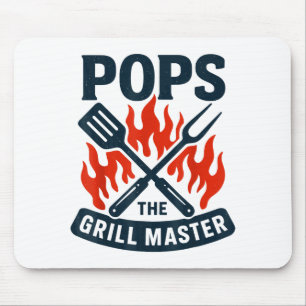 Alfombrilla De Ratón El Maestro de la Parrilla Bbq Día del Padre Abuelo