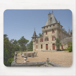 Alfombrilla De Ratón El magnífico Chateau de Pressac y jardín