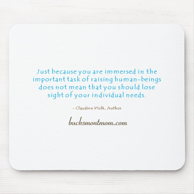 Alfombrilla De Ratón El mantra Mousepad de la mamá (Frente)