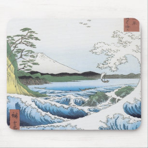 Alfombrilla De Ratón El Mar En Satta, Hiroshige, Mousepad 1858