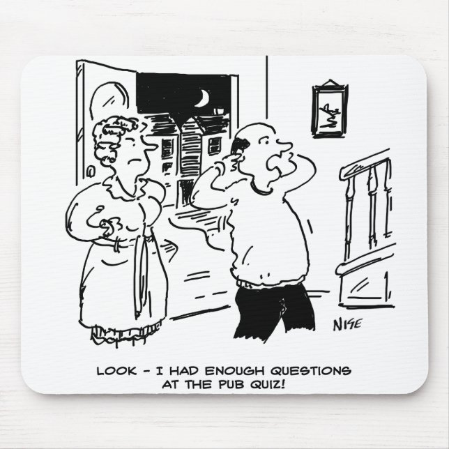 Alfombrilla De Ratón El marido no quiere cuestionar (Frente)