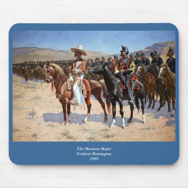 Alfombrilla De Ratón El mayor mexicano de Frederic Remington (1889) (Frente)