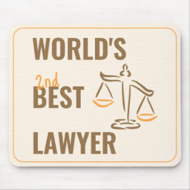 Alfombrilla De Ratón El mejor abogado del mundo. Idea de regalo de cole
