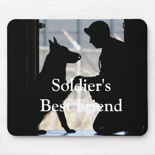 Alfombrilla De Ratón El mejor amigo del soldado (Frente)