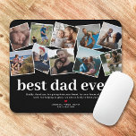 Alfombrilla De Ratón El mejor Collage de fotos del Día del Padre<br><div class="desc">La almohadilla de ratón del día de los padres modernos que incluye un collage de fotos de 12 fotos familiares para que usted la reemplace con las suyas,  el dicho "mejor padre de la historia",  una nota de agradecimiento personalizada,  un corazón rojo lindo y los nombres de sus hijos.</div>