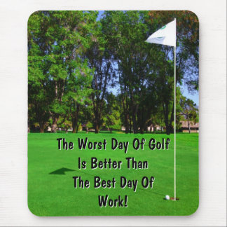 Alfombrilla De Ratón El mejor día de golf Mousepad