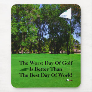 Alfombrilla De Ratón El mejor día de golf Mousepad