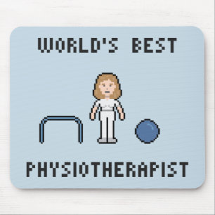 Alfombrilla De Ratón El mejor fisioterapeuta Mousepad de 8 mundos del