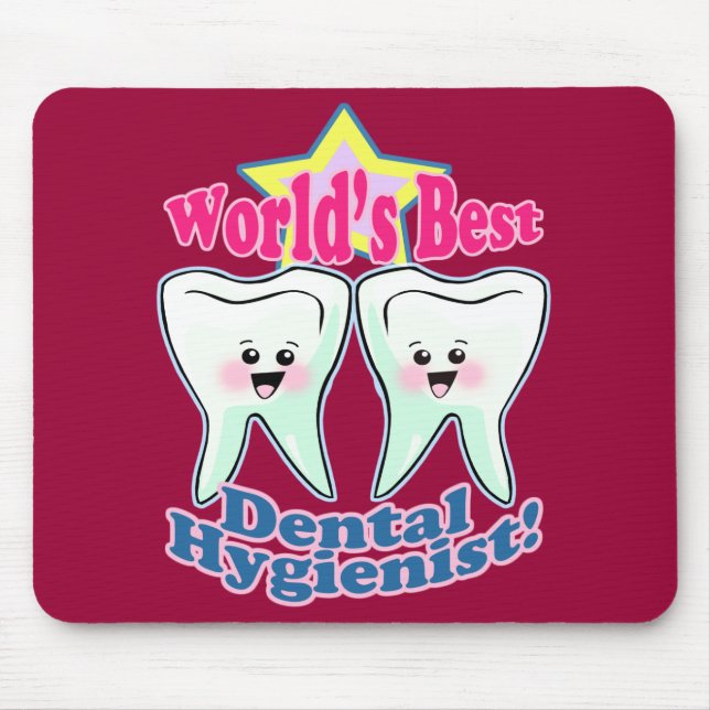 Alfombrilla De Ratón El mejor higienista dental de los mundos (Frente)