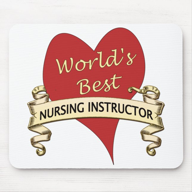 Alfombrilla De Ratón El mejor instructor de la enfermería del mundo (Frente)