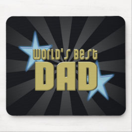 Alfombrilla De Ratón El mejor negro del papá del mundo/el día de padre